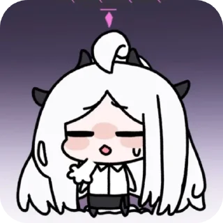 😮‍💨 emoji Хина синий архив Telegram sticker 7 of 89
