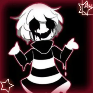 Sticker from Игрок и немного Эррор @Undertale_floweyfanclub