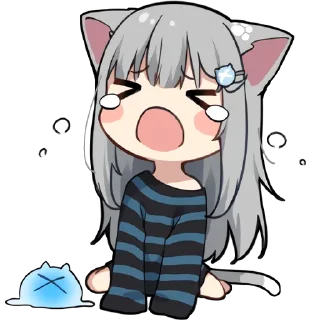 😭 emoji Nachonekodayo @jp_stickers Telegram sticker 11 of 32