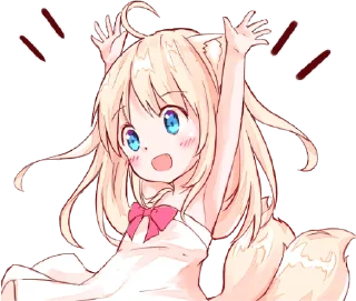 🙌 emoji NEKOMIMI-MiA 2 :: @line_stickers Telegram sticker 1 of 32