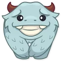 😅 emoji Fatty Yeti Telegram sticker 9 of 31