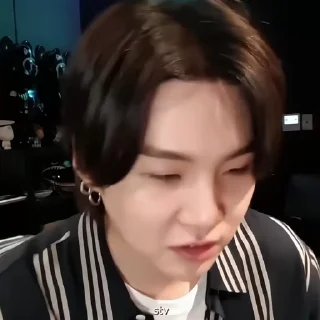 Sticker from yoongi @bangtanhtv