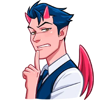 🤫 emoji Дьявол без надписей @TgSticker Telegram sticker 5 of 48