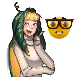 🤓 emoji Президент Кавунляндії Telegram sticker 19 of 100