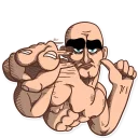 👁 emoji Like a Man Telegram sticker 14 of 30