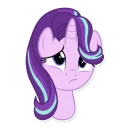 😟 emoji Starlight Glimmer (MLP) Telegram sticker 8 of 28