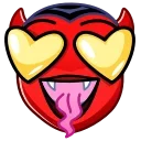 😍 emoji Deviless Emoji - @TgSticker Telegram sticker 4 of 50