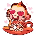 😍 emoji Go Ape Telegram sticker 9 of 35