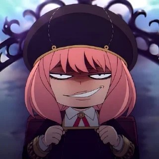 😈 emoji Семья шпиона @anime_sticks Telegram sticker 9 of 20