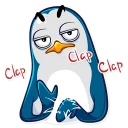 👏 emoji Mr. Penguin Telegram sticker 13 of 31