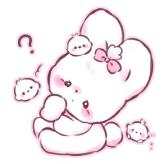 ❓ emoji fluffy | ➩ tg: @wexsavi 🎀 Telegram sticker 12 of 40