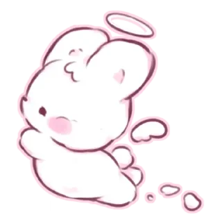 😇 emoji fluffy | ➩ tg: @wexsavi 🎀 Telegram sticker 20 of 40