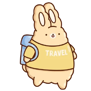 🎒 emoji Кролик Супчик :: @stickroom Telegram sticker 8 of 48