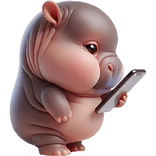 📱 emoji Бегемотик 4 @Nyasticks Telegram sticker 11 of 43