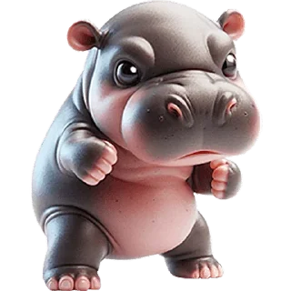 👊 emoji Бегемотик → @emojiprems Telegram sticker 24 of 40