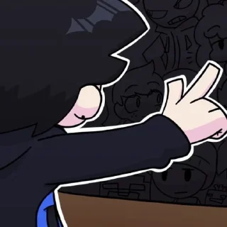 ☝ emoji сиджей фнф?!?!?! @zchwhxx Telegram sticker 15 of 30