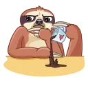 🤔 emoji Sloth Telegram sticker 8 of 20