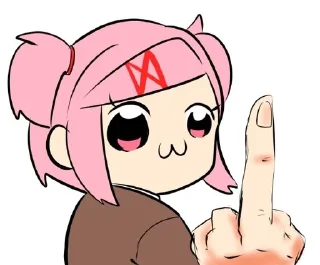 🖕 emoji Анимэ ебатб Telegram sticker 21 of 32