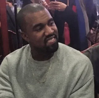 😐 emoji @TVstickers Kanye West Telegram sticker 7 of 55