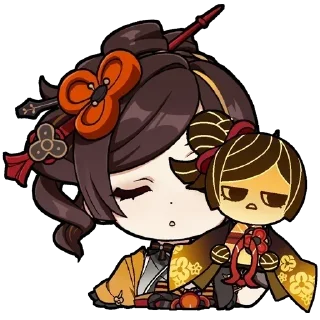 🏵️ emoji 𝆹𝅥 𝆭  Chiori ྀ 𓋜 Telegram sticker 3 of 105