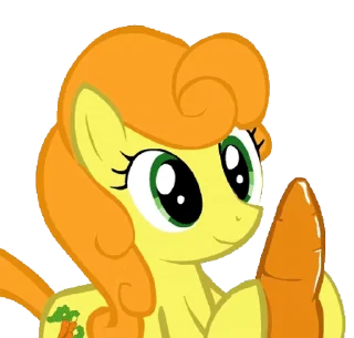 🥕 emoji Ponies! | @MLP_AnimatedStickers Telegram sticker 12 of 50