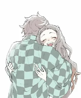 😆 emoji Танжиро и Незуко Telegram sticker 13 of 62