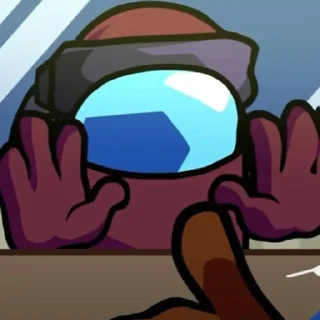 😱 emoji Maroon from VS IMPOSTOR V4 | @kanalsostick Telegram sticker 6 of 30