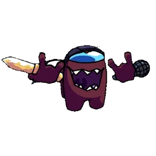 ⬆️ emoji Maroon from VS IMPOSTOR V4 | @kanalsostick Telegram sticker 12 of 30