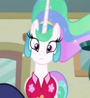 🙁 emoji Celestia | @MyLittlePony_bots Telegram sticker 7 of 83
