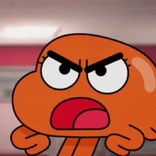 😡 emoji Darwin Watterson @this_is_sticker_party Telegram sticker 13 of 38