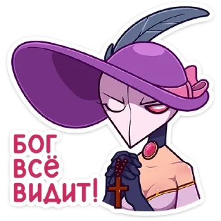 ☦ emoji Леди Пандемика (@TgSticker) Telegram sticker 23 of 48