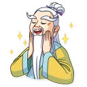 😌 emoji Oriental Wisdom Telegram sticker 20 of 40