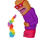 🤮 emoji Boy's Club by @lilaladin Telegram sticker 15 of 25