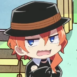 🎩 emoji чуя. Telegram sticker 17 of 21