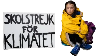 🙇 emoji Greta Thunberg Telegram sticker 16 of 33