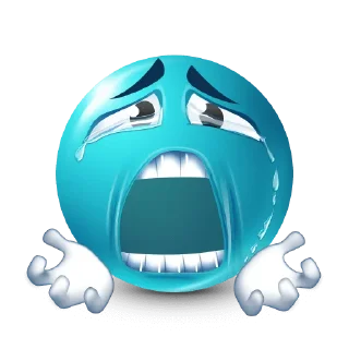 😭 emoji бирюзовые эмоджи @nmhlp Telegram sticker 1 of 94