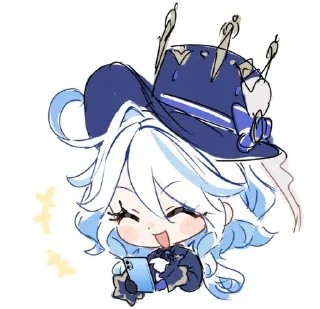 😎 emoji Фурина @genshinInpactstickers24 Telegram sticker 16 of 120