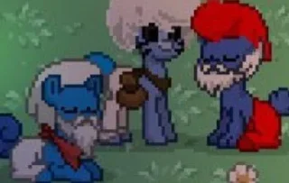 🇰🇵 emoji ебланки пони тайны экшен ДВА Telegram sticker 16 of 36
