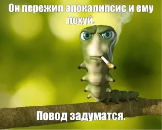 Sticker from Ему вообще насрать на голову