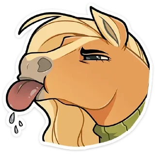 🐴 emoji Лошадка Карамелька ➩ @Earth928B Telegram sticker 7 of 45
