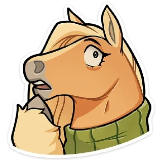 🐴 emoji Лошадка Карамелька ➩ @Earth928B Telegram sticker 22 of 45