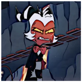 😡 emoji Moxxie Telegram sticker 11 of 19