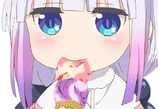 🍧 emoji Kanna @anime_sticks Telegram sticker 18 of 25