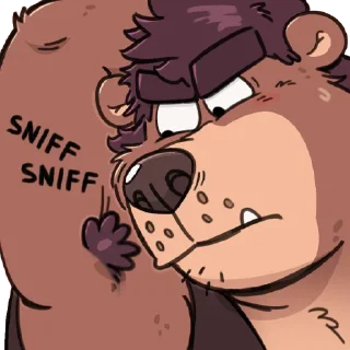 😤 emoji Jan the Bear Telegram sticker 7 of 60
