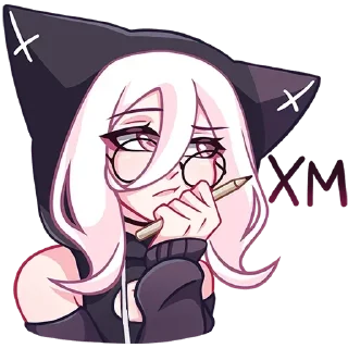 🤔 emoji КатШи • @Shiro_De_Dark Telegram sticker 14 of 32