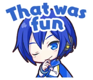 😊 emoji KAITO PJ Sekai Stamps! Telegram sticker 11 of 25