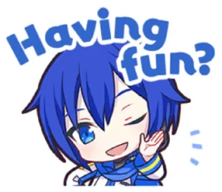 😉 emoji KAITO PJ Sekai Stamps! Telegram sticker 13 of 25