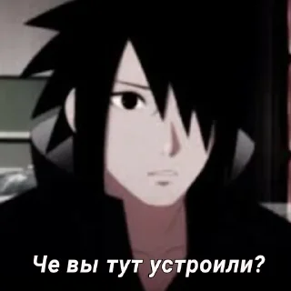 😤 emoji Sasuke Uchiha Telegram sticker 15 of 22