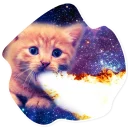 🔥 emoji SpaceCats @StikeryTG Telegram sticker 19 of 25