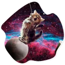 🤠 emoji SpaceCats @StikeryTG Telegram sticker 20 of 25